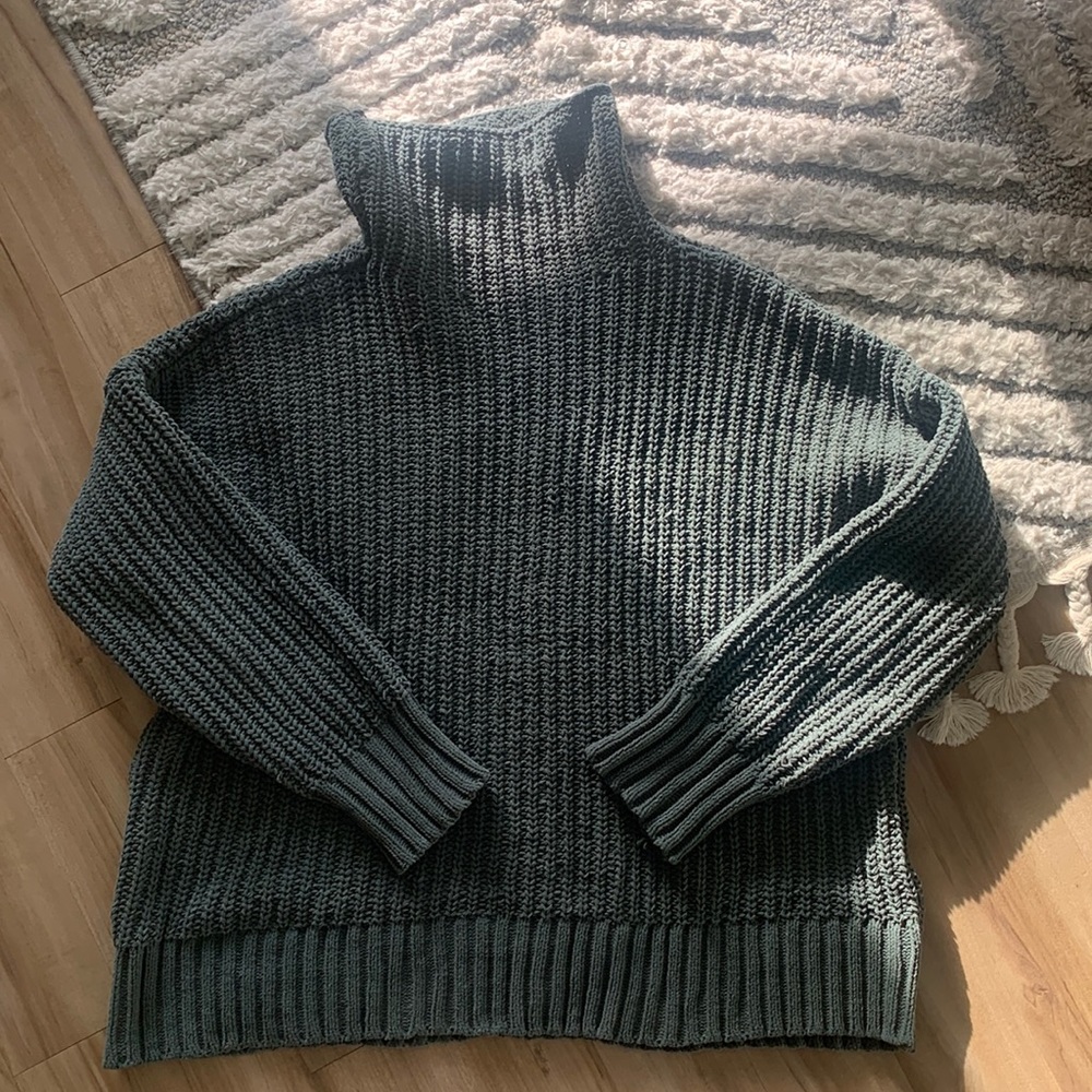 Green Chunky Sweater